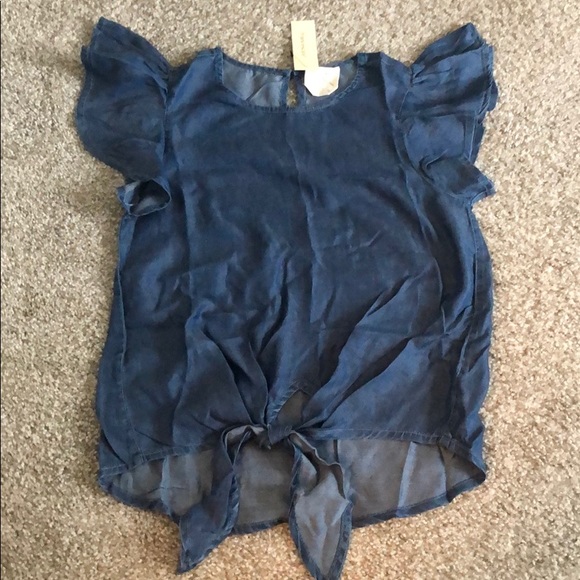 Harper Tops - Harper XXS Denim Top NWT